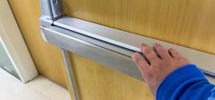 Installing a Push Bar on a Door North Aurora